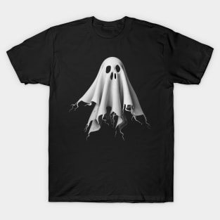 Ghost Horror Spooky Spirit Scary Halloween Goth Aesthetic T-Shirt